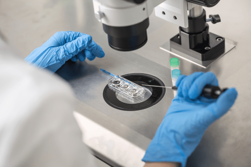 Technician Doing IVF Procedures - NU Fertility